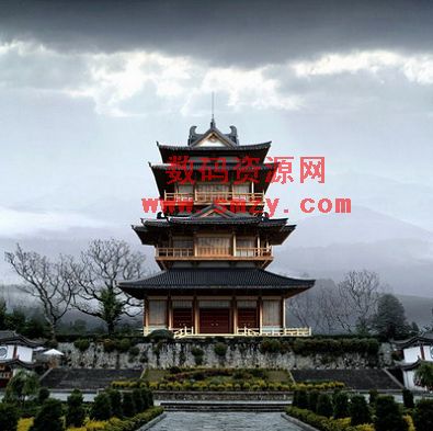 中国古建筑3D模型 少林寺藏经阁下载