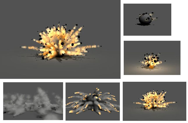 Maya动力学爆炸教程