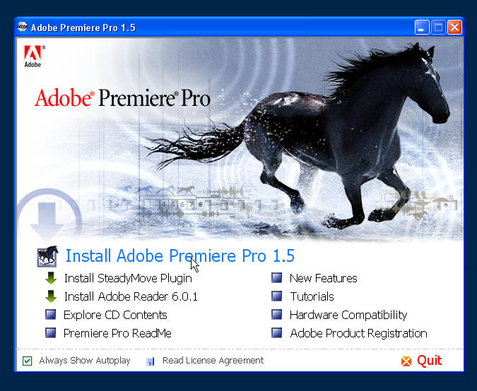 Adobe Premiere Pro 1.5安装图解