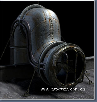 3DS MAX教程-老外的旧金属材质教程