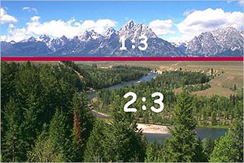 如何突出主题 DV拍摄画面构图一般规则