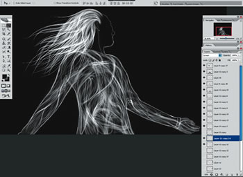 photoshop将人物做成荧光线条效果(图十六)