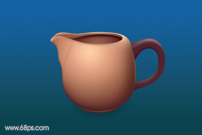 Photoshop实例教程 绘制一个古朴的陶瓷茶壶罐