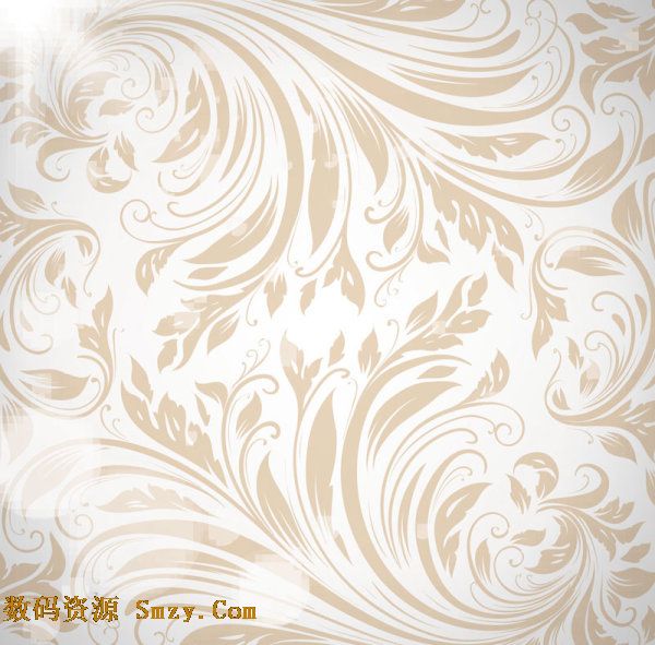 金色花纹底纹背景. 欧式古典花纹背景. photoshop树叶花纹.