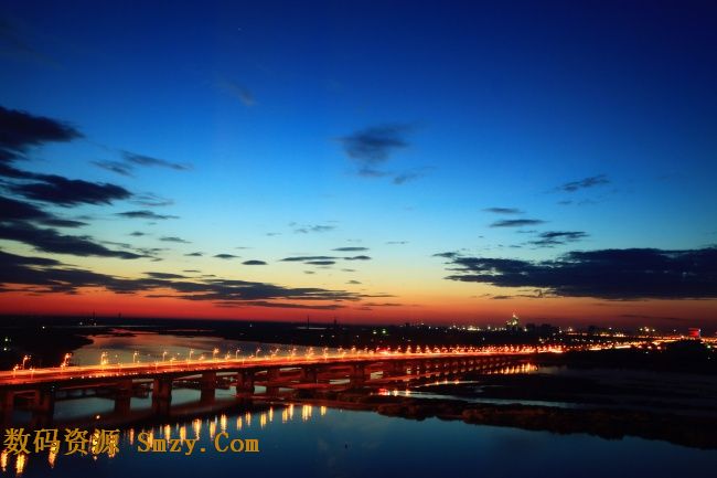 北戴河大桥夜景高清图片 界面预览