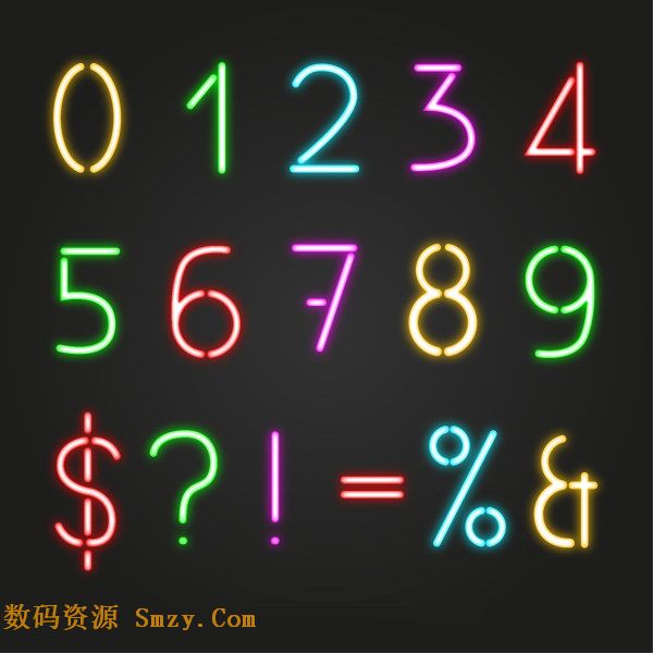 阿拉伯数字设计_阿拉伯数字设计素材_阿拉伯数字艺术字体
