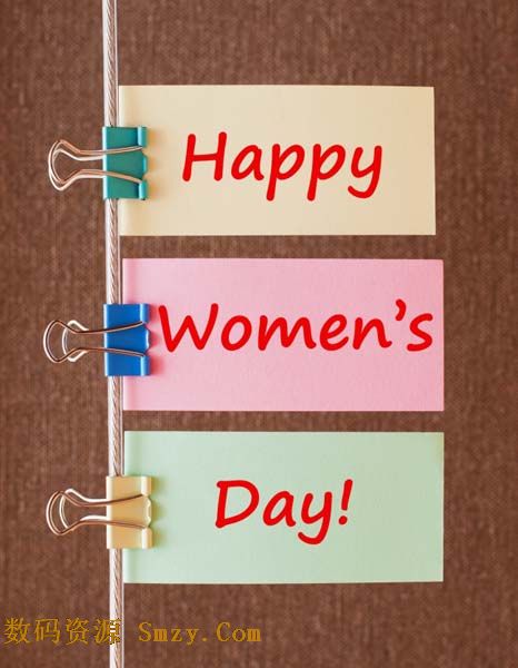 <em>三八妇女节</em>快乐<em>英文</em>艺术字标签高清图片下载-