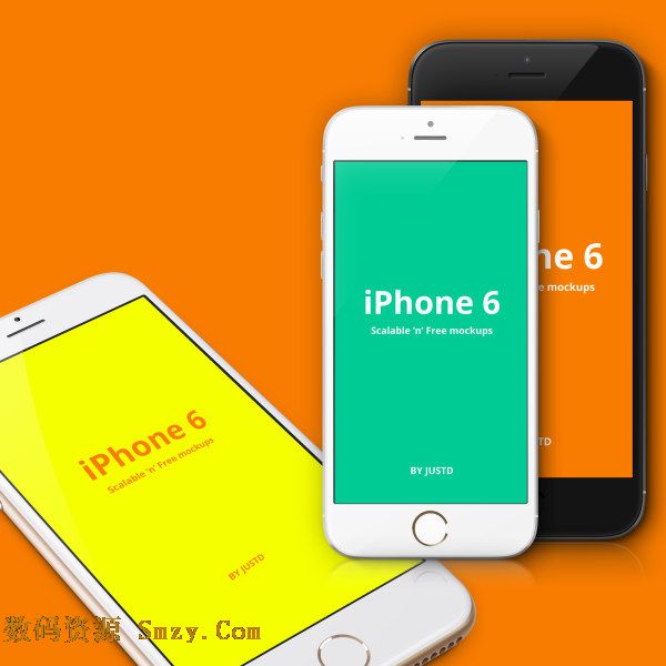 iphone6苹果手机外观界面PSD素材下载