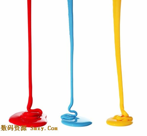 红蓝黄三色颜料油漆背景高清图片下载- 6000x