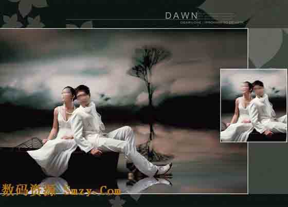 婚纱照设计模板 倾听我们流逝的年华 2下载