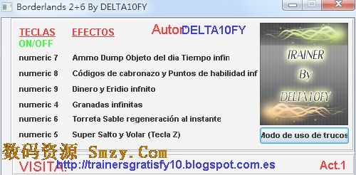 无主之地2修改器下载(无主之地2六项修改器) v