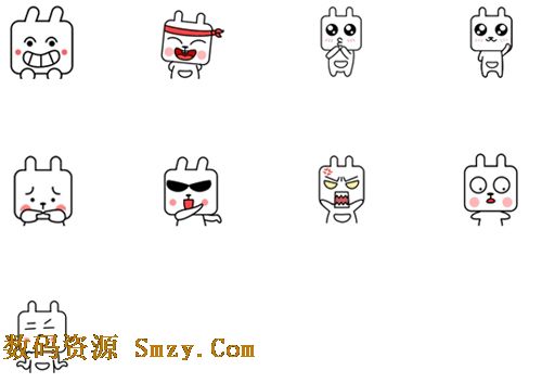 方块兔QQ表情包下载