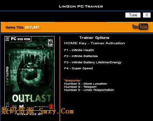 逃生修改器 (逃生六项修改器) v1.1 免费版 界面