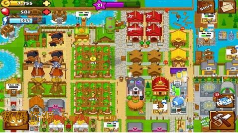 猴子小镇安卓版下载(手机城市建设塔防游戏) v