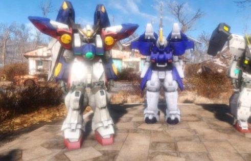 辐射4高达和全金属狂潮动力甲mod完整版