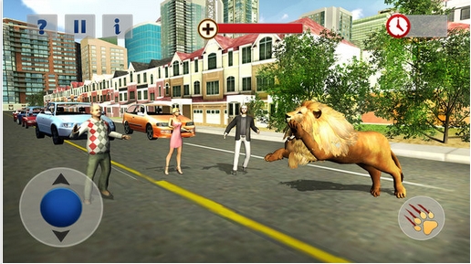 愤怒的狮子攻击3D手机版 (3D真实场景模拟游