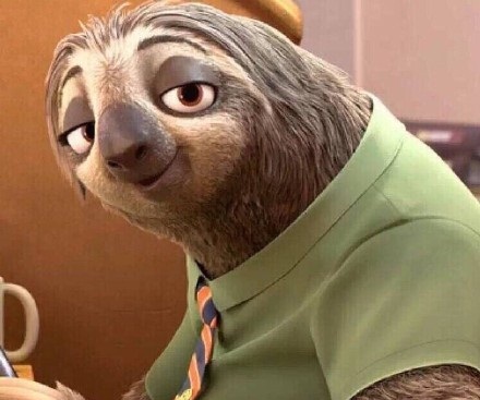 疯狂动物城树懒表情包下载|疯狂动物城闪电树懒qq