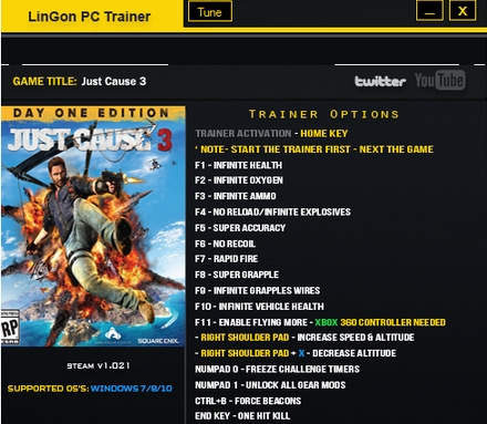 正当防卫3二十四项修改器下载(正当防卫3修改