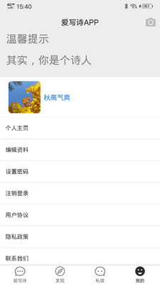 爱写诗官方app 截图1