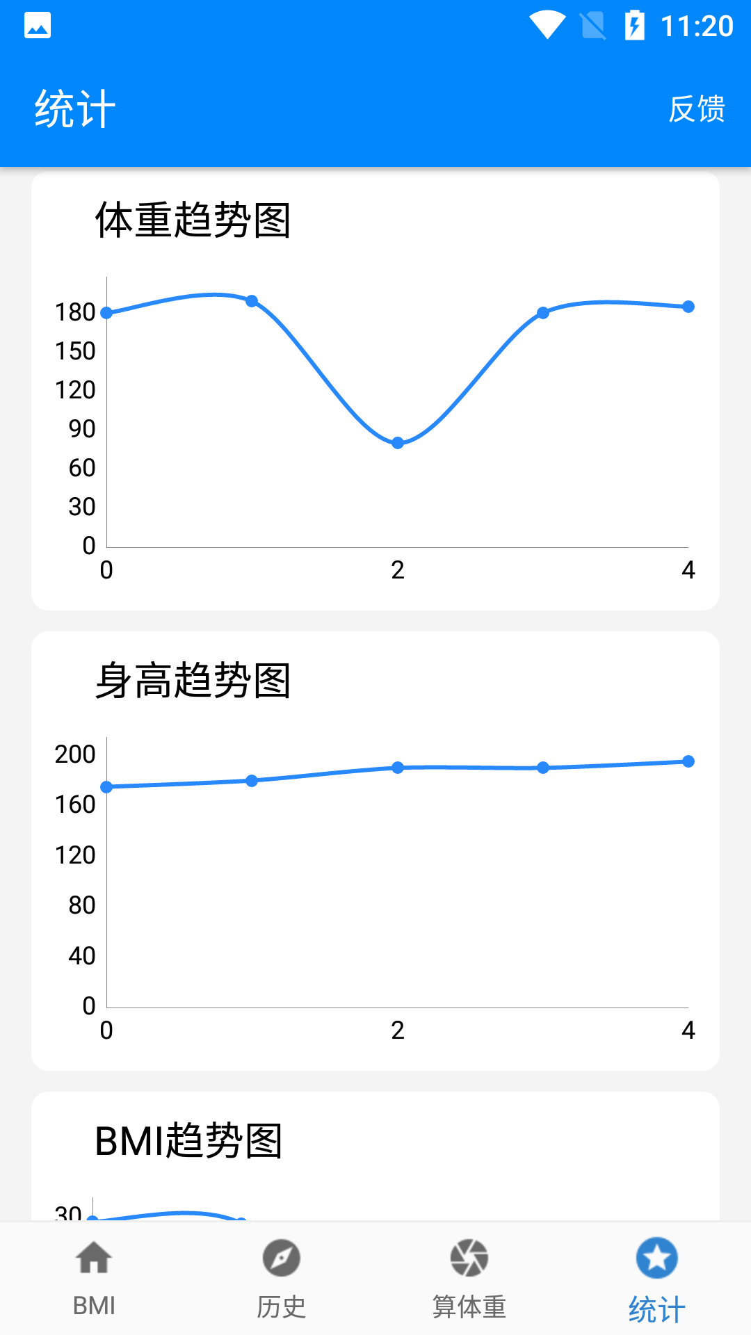 BMI质量指数计算器 截图2