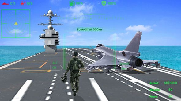 喷气式战机空袭游戏 截图1