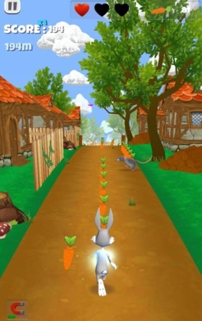 小兔子跑酷3D游戏 截图1
