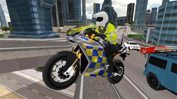 警察摩托车模拟器3d 截图3