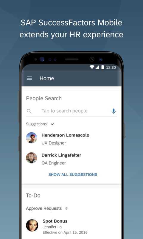SAP SuccessFactors Mobile app