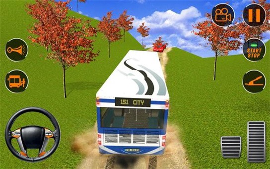 旅游巴士山司机运输游戏 截图2