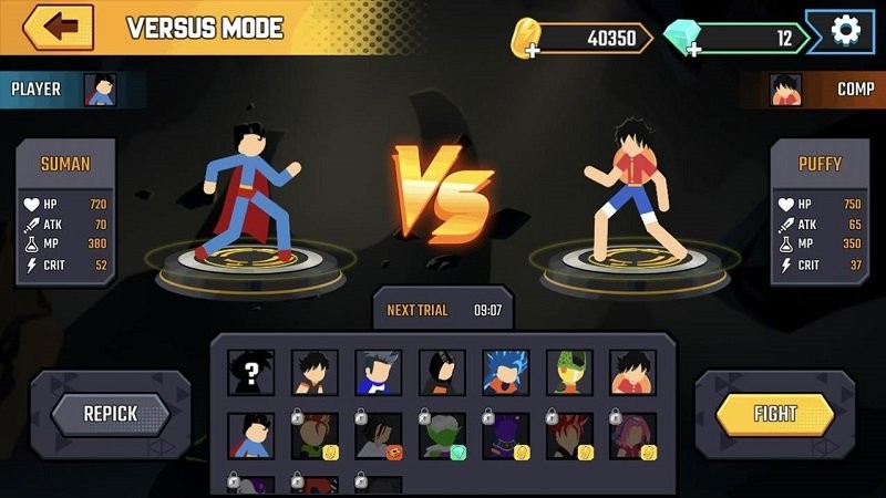 超级的斯蒂克曼之战(Super Stickman Fight) 截图3