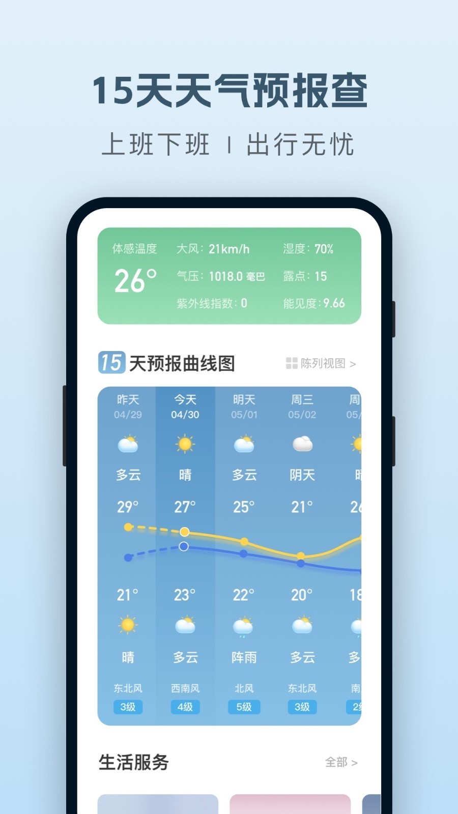 纯净天气预报 截图1