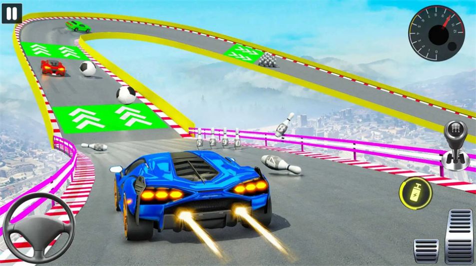 汽车特技疯狂坡道(Car Stunt Crazy Ramp Car Games) 截图2