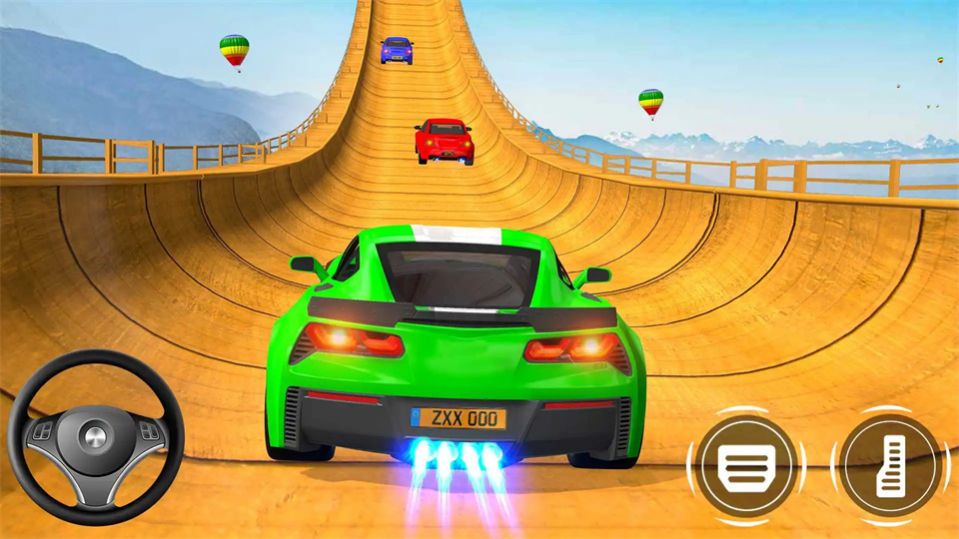 汽车特技疯狂坡道(Car Stunt Crazy Ramp Car Games) 截图1