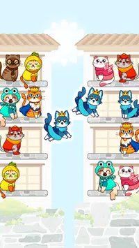 猫颜色分类拼图(Cat Color Sort Puzzle) 截图2