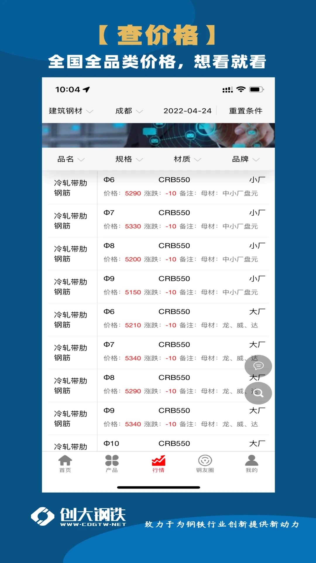 创大钢铁app