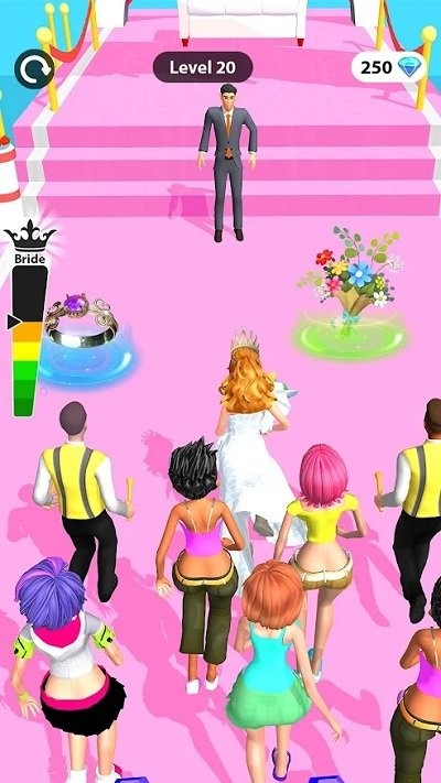 新娘比赛游戏(Bridal Dress up run) 截图2