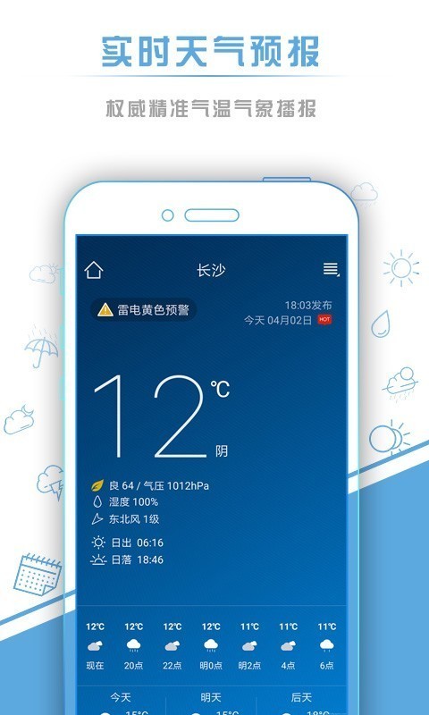 本地天气预报 截图1