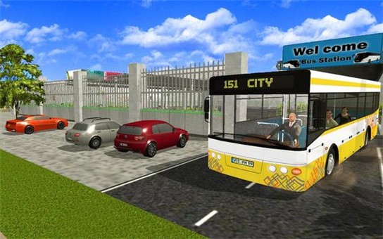 旅游巴士山司机运输游戏 截图1