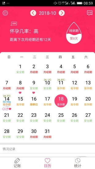 排卵期安全期日历app 截图5