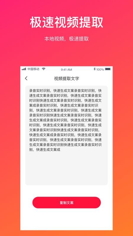 视频转文字 截图1