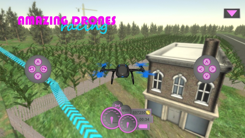 惊人的无人机比赛游戏(Amazing Drones:Racing) 截图1