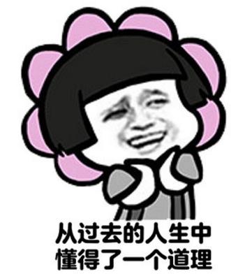 从过去的人生中懂得了一个道理图片表情包