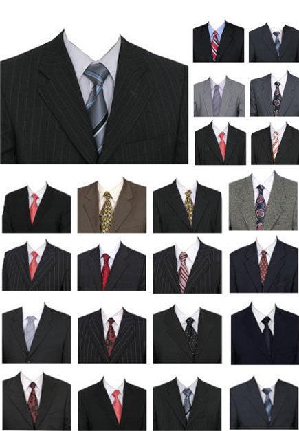 男士证件照西装_西服男psd证件照_灰色西装证件照-圈子花园图片