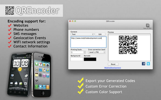 QREncoder Mac版下载(二维码生成) v1.5 中文
