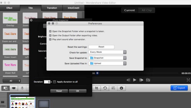 wondershare video editor 2苹果电脑版界面图片