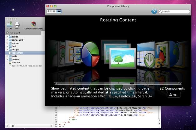 taco html edit苹果电脑版界面图片