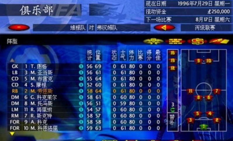 FIFA97足球经理中文版下载(足球为题材) 免安