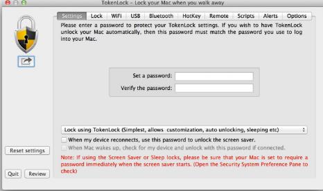 TokenLock for Mac下载(热键锁定解锁器) v4.6.