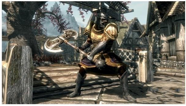 上古卷轴5维京战士双刃斧MOD下载(上古卷轴