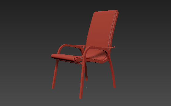 现代3d浅驼色家居椅模型贴图原文件下载